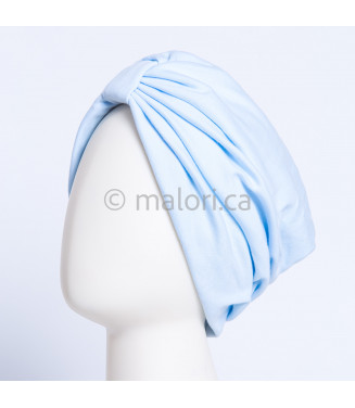 Turban de coton - Bleu pâle